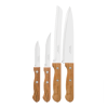 Tramontina Wooden Handle Kitchen Knife Set (Pack 4)
