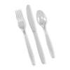 Clear Heavy Duty Plastic Disposable Forks (Pack 100)