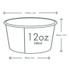 Vegware Biodegradable 12oz Soup Container (Pack 25)