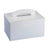 White Cardboard Lunch Boxes 12.5x15.5x22.5cm (Pack 20)