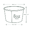 Vegware Biodegradable 8oz Soup Container (Pack 50)