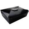 Black Cardboard Food Carton No3 19.5 x 14 x 6.5cm 66oz (Pack 200)