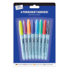 Just Stationery Permanent Markers In Assorted Colours (Pack of 8)