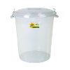 Hobby Plastic Bin with Lid Clear 45 Litre