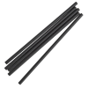 Biodegradeable Black Bendy Straws 8" x 6mm (Pack 250)