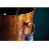 BarCraft Stainless Steel Champagne Bucket with Iridescent Copper Finish Close Up