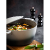 MasterClass Cast Aluminium Casserole Dish Grey Ombre 28cm/5Litre with Food
