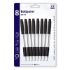 Just Stationery Technoline Pens Black Ink Only (Pack of 8)