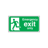 Self Adhesive Emergency Exit Man Left Sign