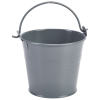 Serving Bucket Galvanised Steel Grey 10cm