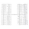 3/4" Letter Set - (540 characters) White