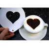 Cappuccino Coffee Stencil - Heart