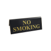 No Smoking Black Gold Table Notice (Pack 5)