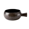 Rustico Black Ironstone Handled Soup Cup 56cl