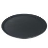 Non Slip Fibreglass Tray Round Black 40cm