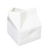 Orion Ceramic White Milk Carton 9.5cm 250ml