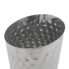 Angled Serving Cone Hammered Stainless Steel 11.6 x 9.5cm