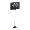 Black Number Stand with Flat Bottom 20cm