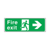Self Adhesive Fire Exit Arrow Right Sign