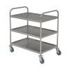 Stainless Steel 3 Tier Clearing Trolley 71(w) x 40(d) x 81(h)cm Small