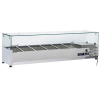 Blizzard TOP1500CR Toppings Prep Unit with Glass Surround holds 5x1/3 GN Not Included 1500mm wide
