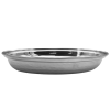 Stainless Steel Hammered Double Wall Oval Serving Dish 23.5cm