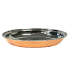 Hammered Copper Steel Oval Vegetable Dish 23.5cm