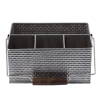 Brickhouse Rectangular Flatware Caddy with Handle, Stainless Steel 27.5 x 21 x 12cm