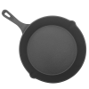 Round Cast Iron Skillet Frying Pan 10" with Long Handle