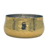 Brass Plated Hammered Curved Ramekin 7cm