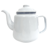 Falcon White Enamel Tea Pot 14cm / 1.5 Litre