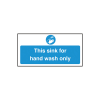 Self Adhesive Sink for Hand Wash Only Sign