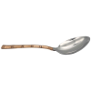 Bamboo Spoon Silver Top Brass Handle