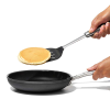 With pan and pancake