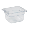 Gastronorm Pan Clear Polycarbonate 1/6 100mm Deep