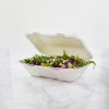 Vegware Compostable 9x6" Large Bagasse Clamshell (Pack 50)