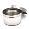 Round Steel Storage Container (Betha) No11. 14cm x 9cm / 1.2 Litre