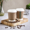 Vegware Biodegradable 8oz Double Wall Brown Kraft Coffee Cup (Pack 25) [20]