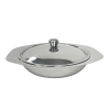 Stainless Steel Vegetable Dish with Lid 16cm