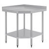 Catering Stainless Steel Corner Table 600mm