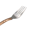 Bamboo Fork Silver Top Brass Handle