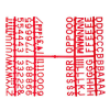 1/2" Letter Set - (660 characters) Red