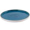 Churchill Stonecast Java Blue Walled Plate 10.25" (Pack 6)