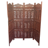 Wooden Handcrafted Indian Screen / Room Divider 4 Panel 180cm
