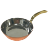 Copper Steel Mini Frying Pan with Brass Handle Small 12.5(w) x 3.5(h)cm