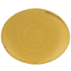 Churchill Stonecast Mustard Oval Coupe Plate 19.7cm (Pack 12)