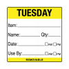 Tuesday Item / Date / Use By 50 x 50mm Food Labels (Pack 500)