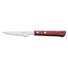 Tramontina Medium Polywood Handled Steak Knife 22cm, Pointed Tip, Serrated Edge, Red