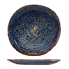 Genware Terra Porcelain Aqua Blue Organic Plate 25cm