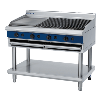 Blue Seal Evolution Series G598LS 1200mm Gas Chargrill with Leg Stand and Griddle Plate